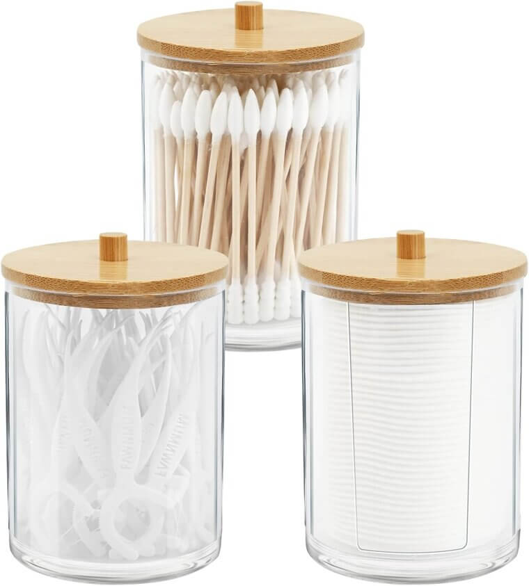 Acryl-Qtip-Halter Für Stilvolle Badezimmer-Organisation 