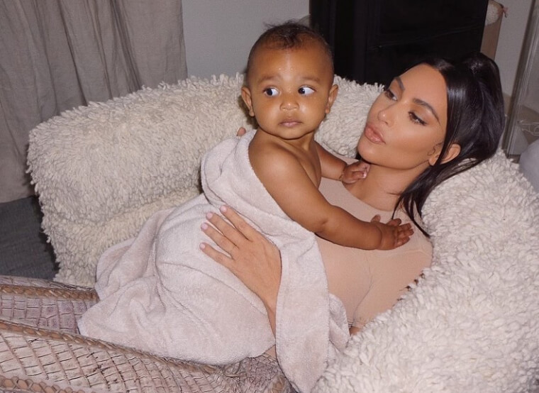 Kim Kardashian Gave Her Infant Orange Face With This