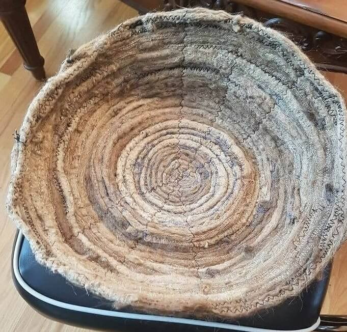 A Cat Bed Made From Someone's Old Dreadlocks