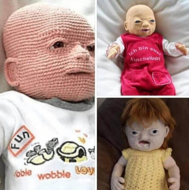 Just 3 of the 600 Dolls This Person Has Knitted