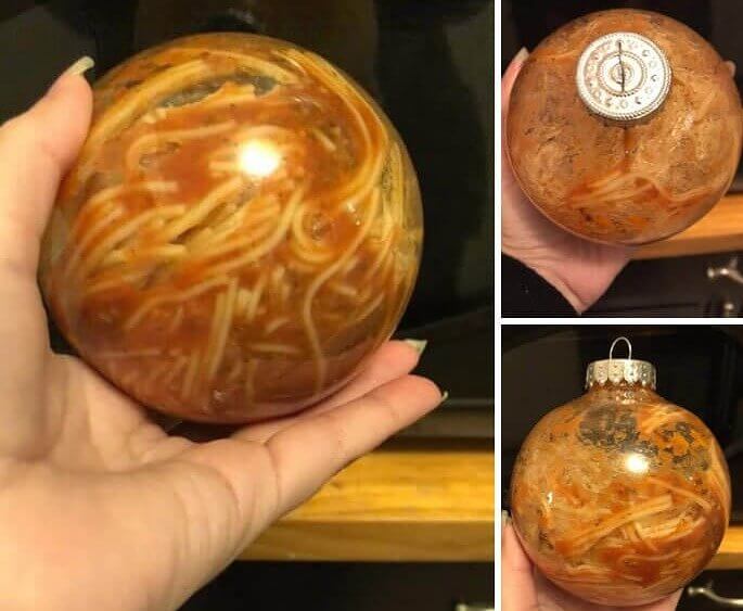 Not to Damper Their Christmas Joy, but This Is a Waste of Spaghetti
