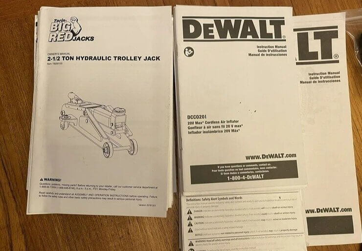 Keep All Your Manuals/instructions Together in One Place