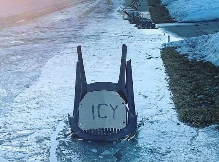 Walking Safely on Slippery Ice