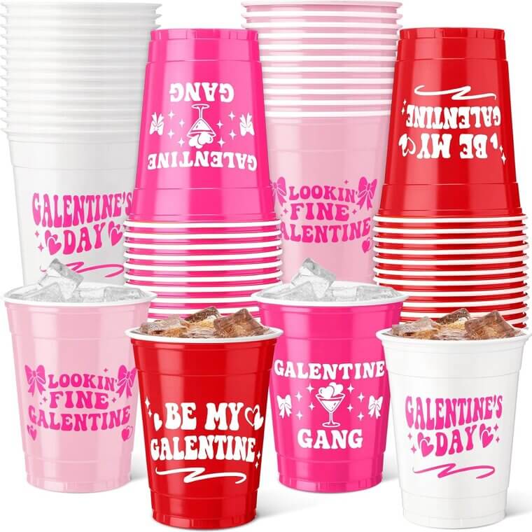 Galentine's Party Cups for Fun Celebrations - - 10% Off!
