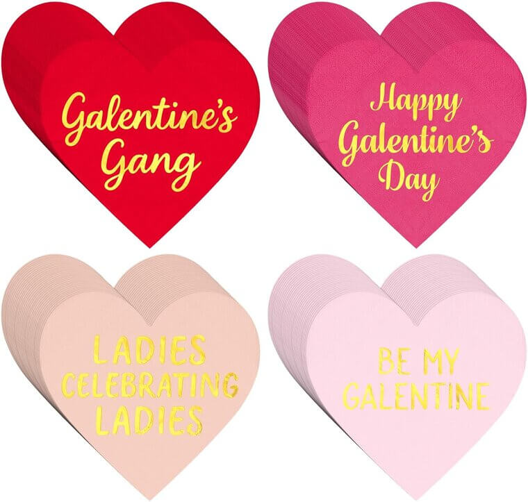 Galentine's Day Napkins - Celebrate Friendship in Style! - Enjoy 20% Off!