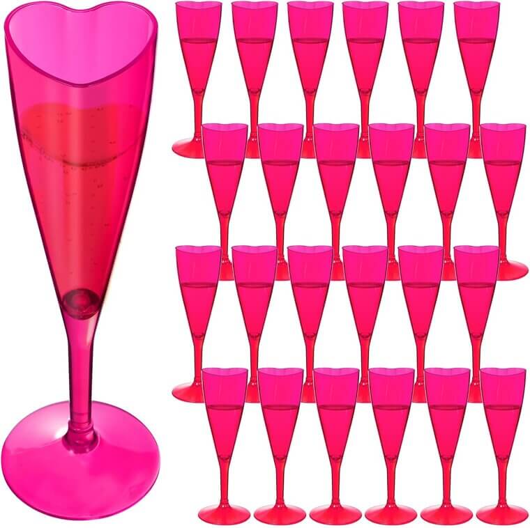 Valentine Heart Goblets - Perfect for Parties & Celebrations - Enjoy 11% Off!