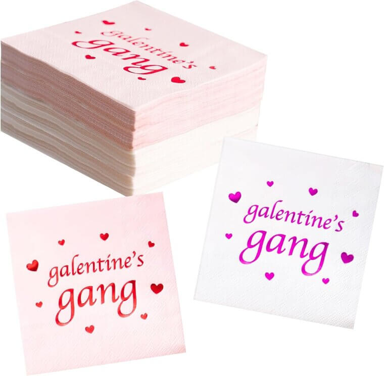 Galentine Napkins - Perfect for Valentine's Day Parties! 