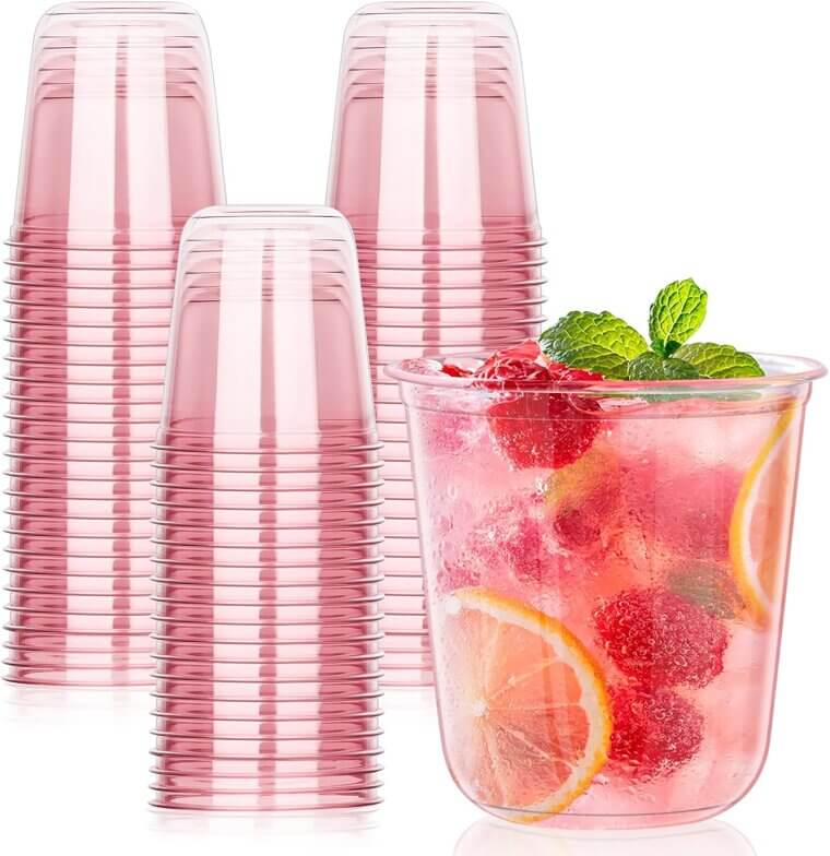 KesaPlan Pink Cups - Perfect for Parties and Gatherings 