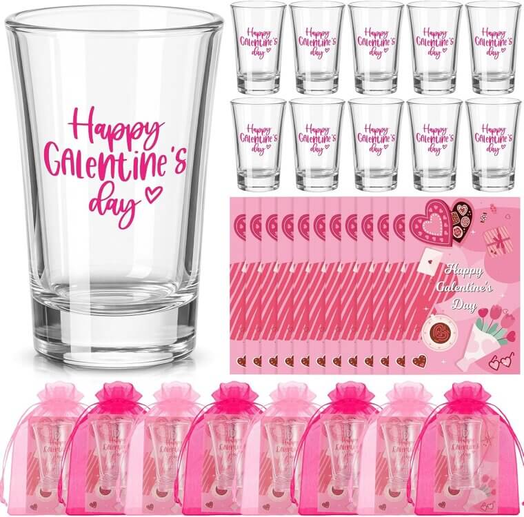 Galentine's Day Shot Glass Set - Celebrate Friendship in Style - Enjoy 6% Off!