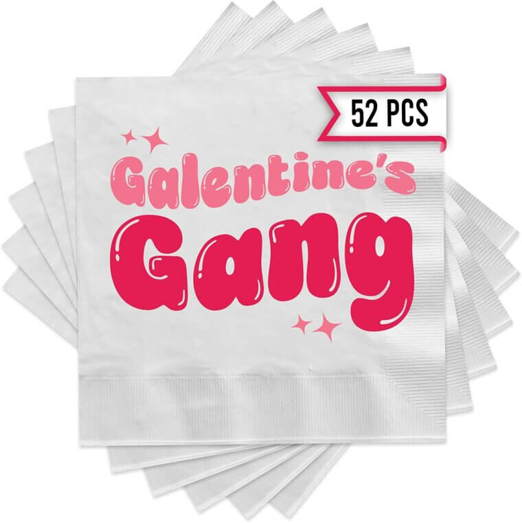 Galentines Gang Napkins - Perfect for Stylish Celebrations 