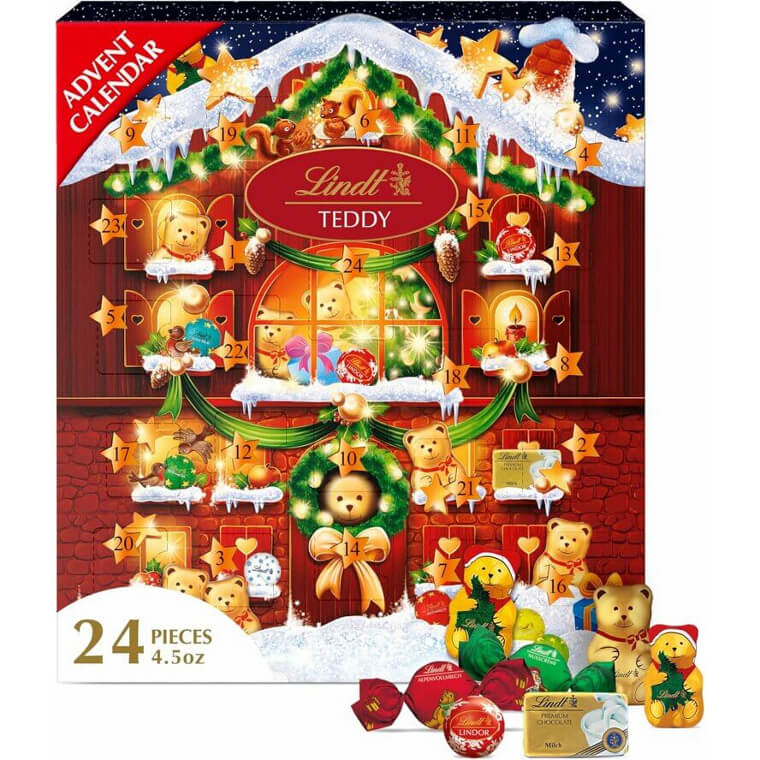 Countdown to Christmas with Lindt Teddy Bear Chocolate Advent Calendar