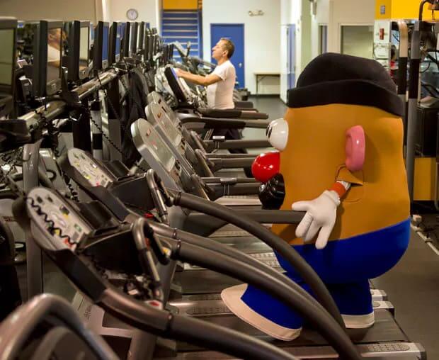 Mr. Potato Head Trying to Be Fit and Healthy