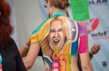 Estos talentosos artistas crearon deslumbrantes ilusiones de pintura corporal