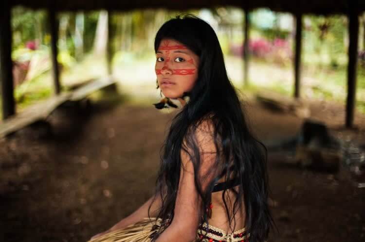 Young Girl from Amazon Rainforest