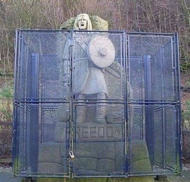 He Said "Freedom," The People Said, "Lock Him In A Cage"