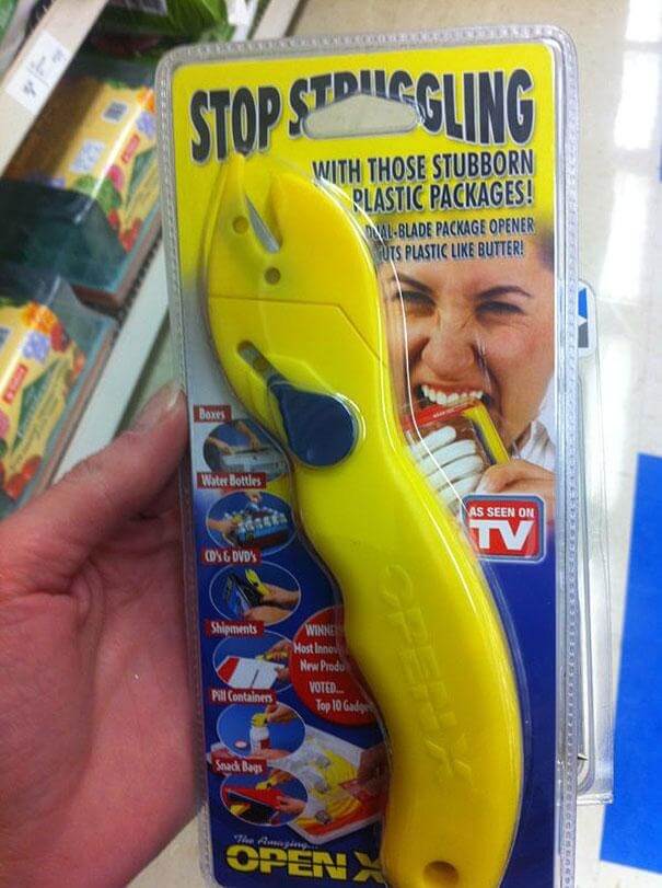 It's Not Helpful If You Can't Get It Open