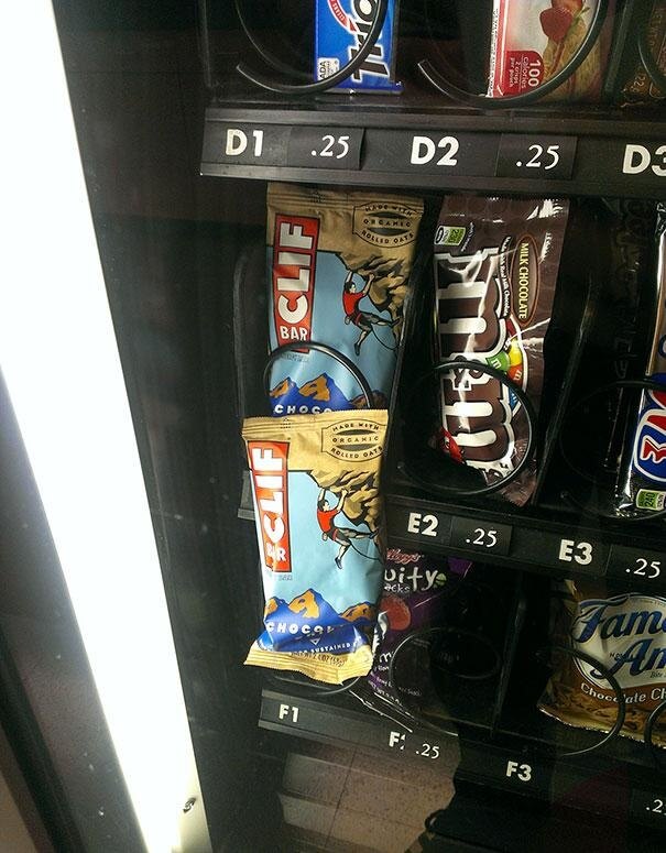 Cliff Bar Stuck On A Cliff
