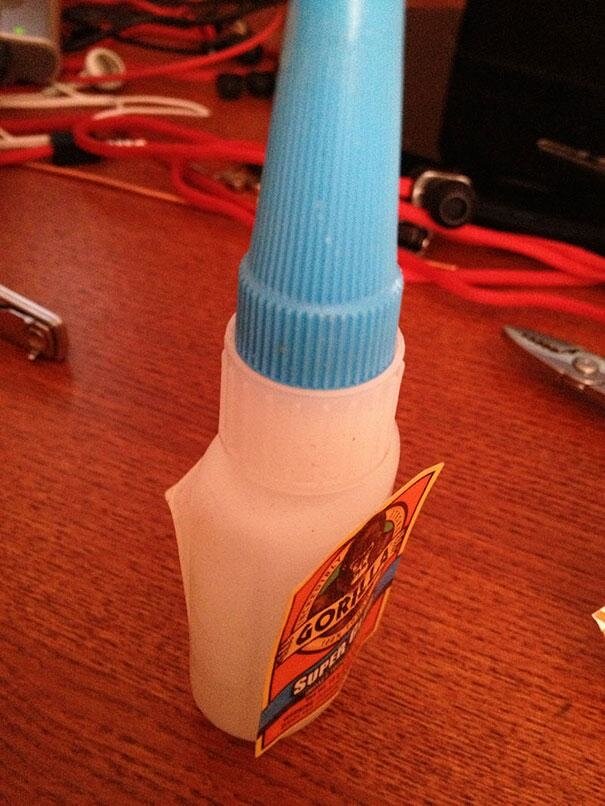 They Don't Use Their Glue For The Label Clearly