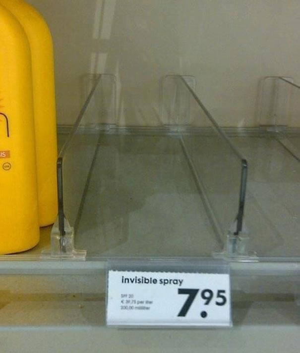 The Spray Must Have Leaked Onto The Bottles