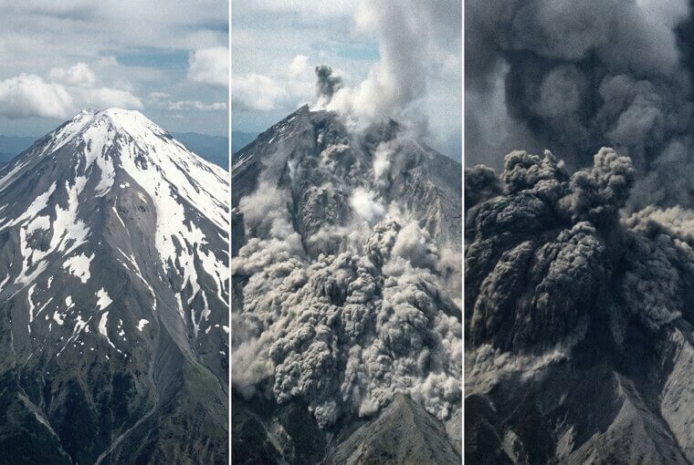 Mount St. Helens' Explosive 1980 Eruption Sequence
