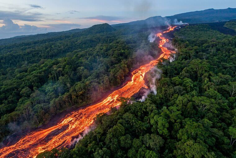 Piton de la Fournaise's River of Fire