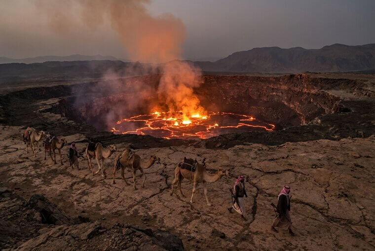 Erta Ale's Permanent Lava Lake in Ethiopia