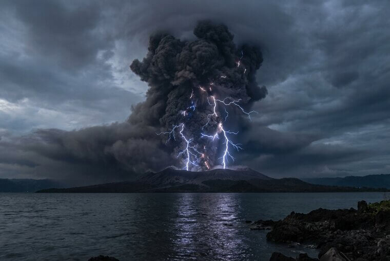 Volcanic Lightning Inside Taal's 2020 Eruption
