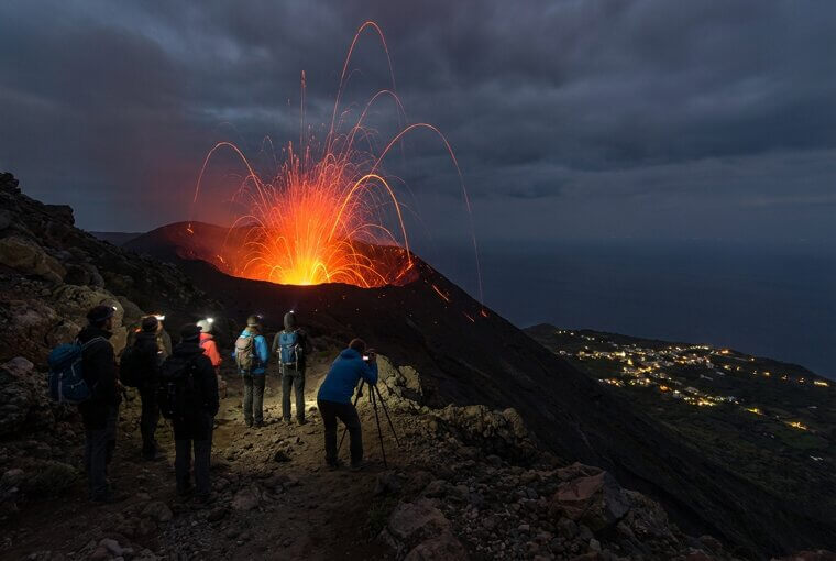Stromboli's Nightly Fireworks Show