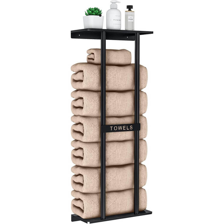 Bathroom Towel Rack - Wall Mounted Organizer - 38% Off!