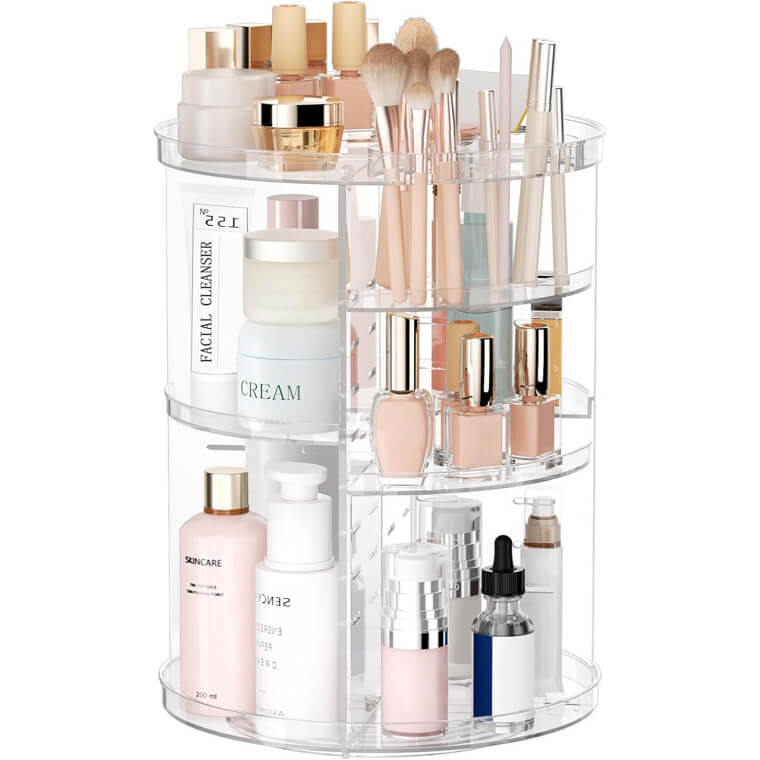 Rotating Makeup Organizer - Effortless Beauty Storage - Enjoy 11% Off!