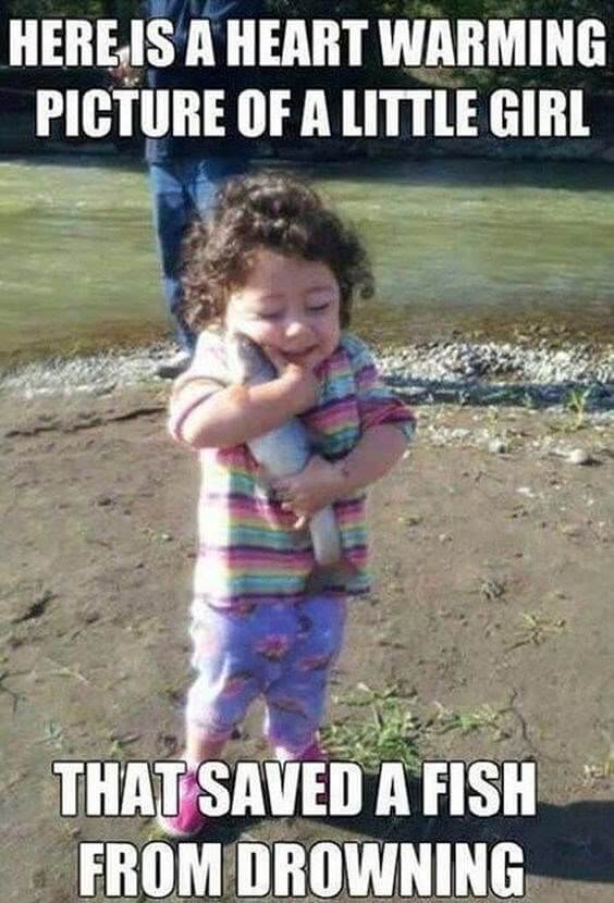 She Tried to Save the Fish From Drowning