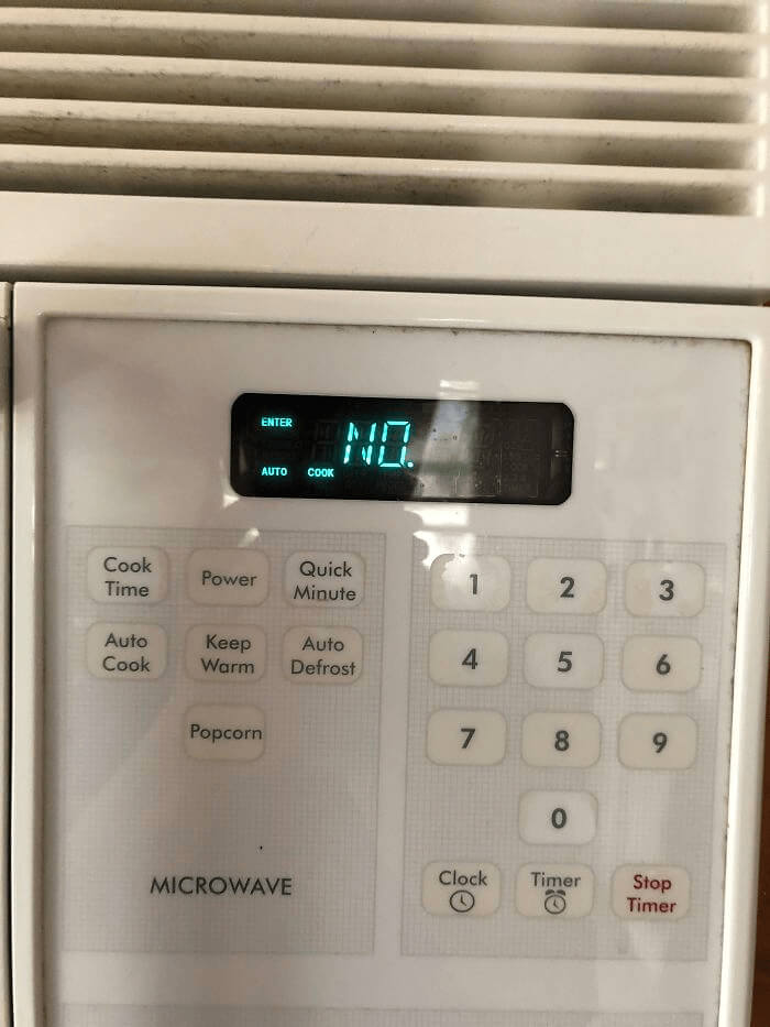 The Microwave Refuses To Cooperate