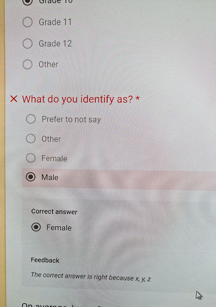 The Cafeteria Survey