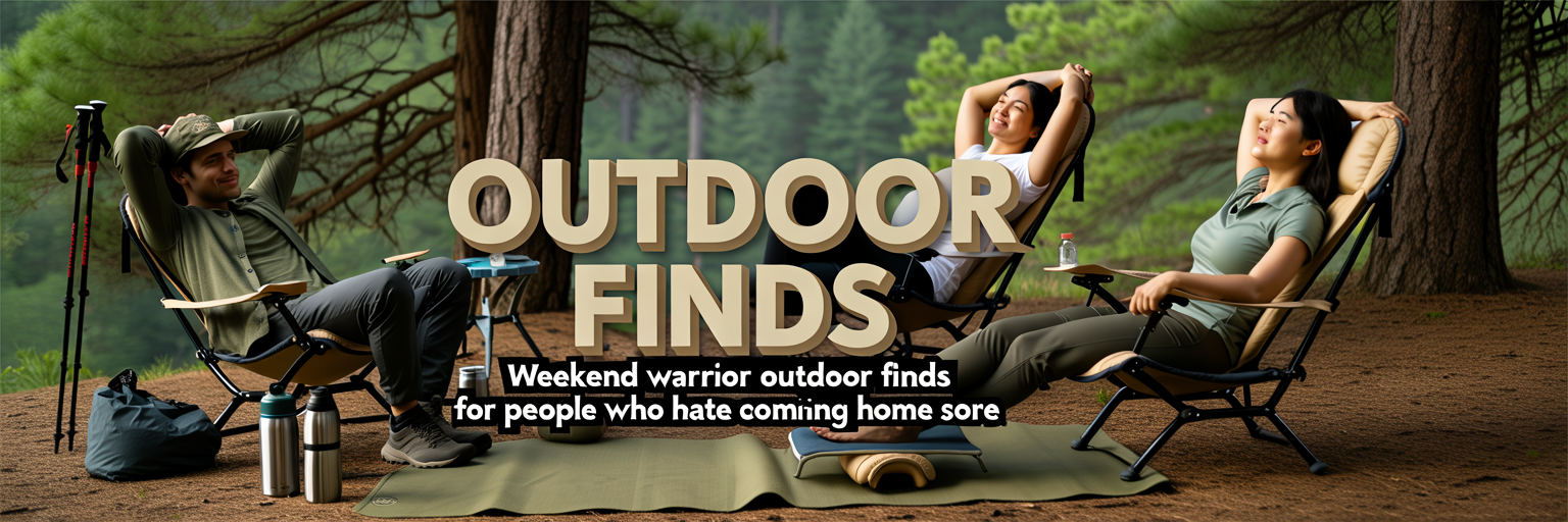 Weekend Warrior Outdoor Finds for People Who Hate Coming Home Sore