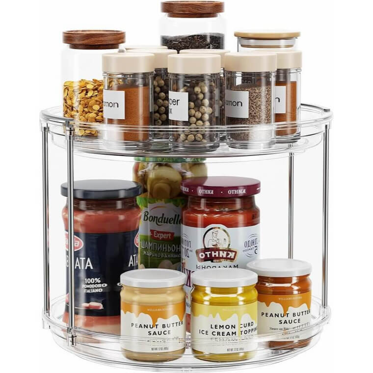 LAMU Lazy Susan Organizer - Perfect for Kitchen & More - 36% Off!