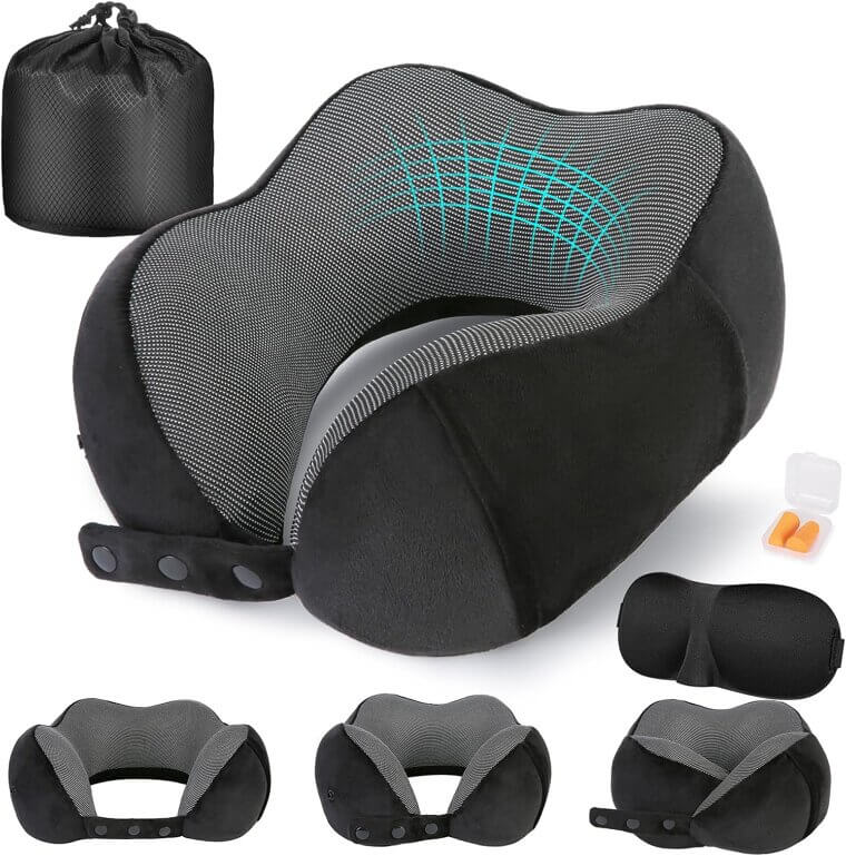 Travel Neck Pillow - Ultimate Comfort for Flights - Enjoy 21% Off!