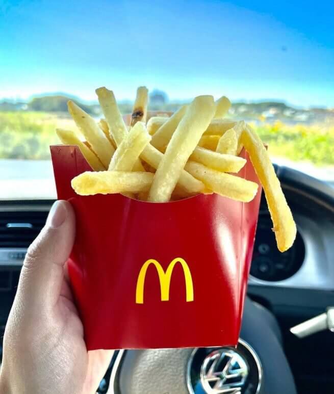 Use The Fries Container as A Sauce Shield!