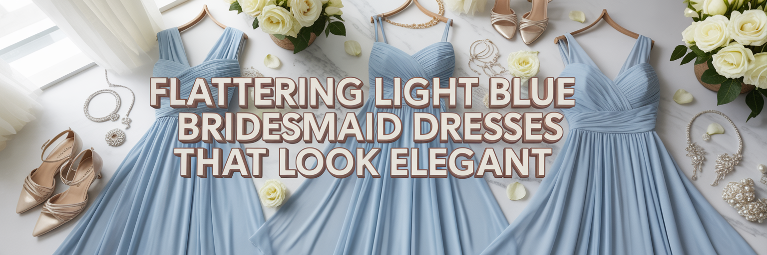 The Perfect Light Blue Dress That Stops Bridesmaids From Stressing