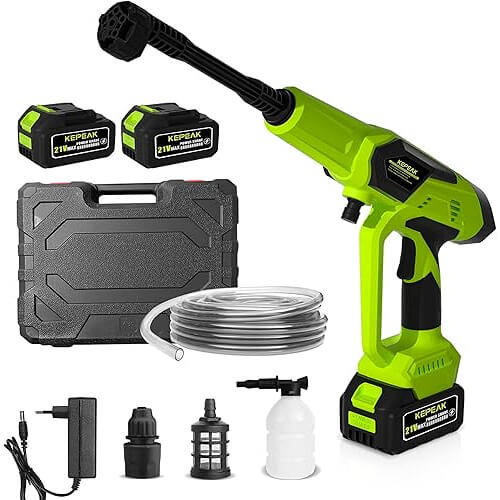 Portable Cordless Pressure Washer that Cleans Anywhere Without Cords. 