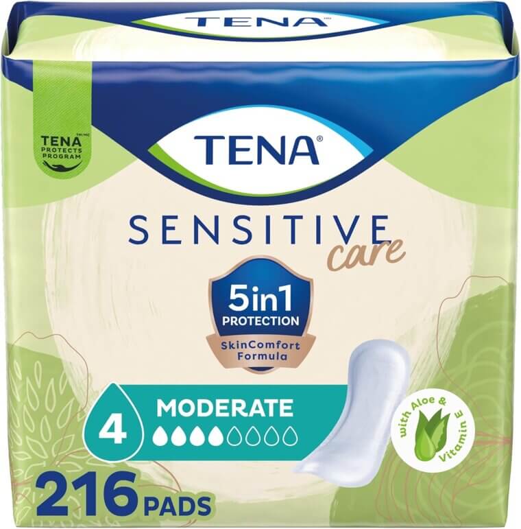 Tena Incontinence Pads - Comfortable, Breathable Protection for Women - Now 19% Off!
