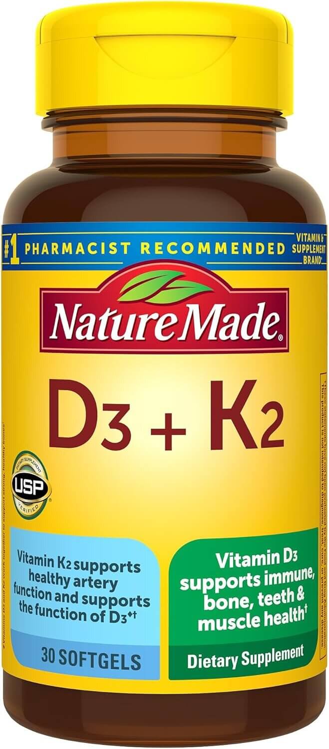 Nature Made D3 K2 - Boost Bone, Teeth & Immune Health