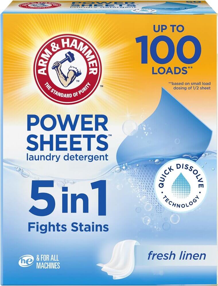 Experience Freshness with Arm & Hammer Sheets - Eco-Friendly Laundry Solution - Don’t Miss the 25% Discount!