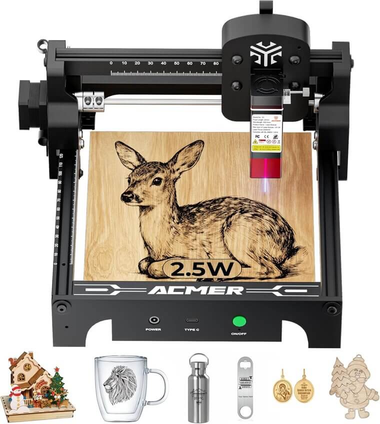 ACMER S1 Laser - Compact Engraver & Cutter for DIY Enthusiasts - Now 15% Off!