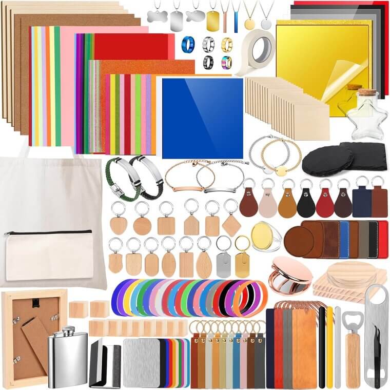 Laser Material Kit - Perfect for Creative Crafting Projects 