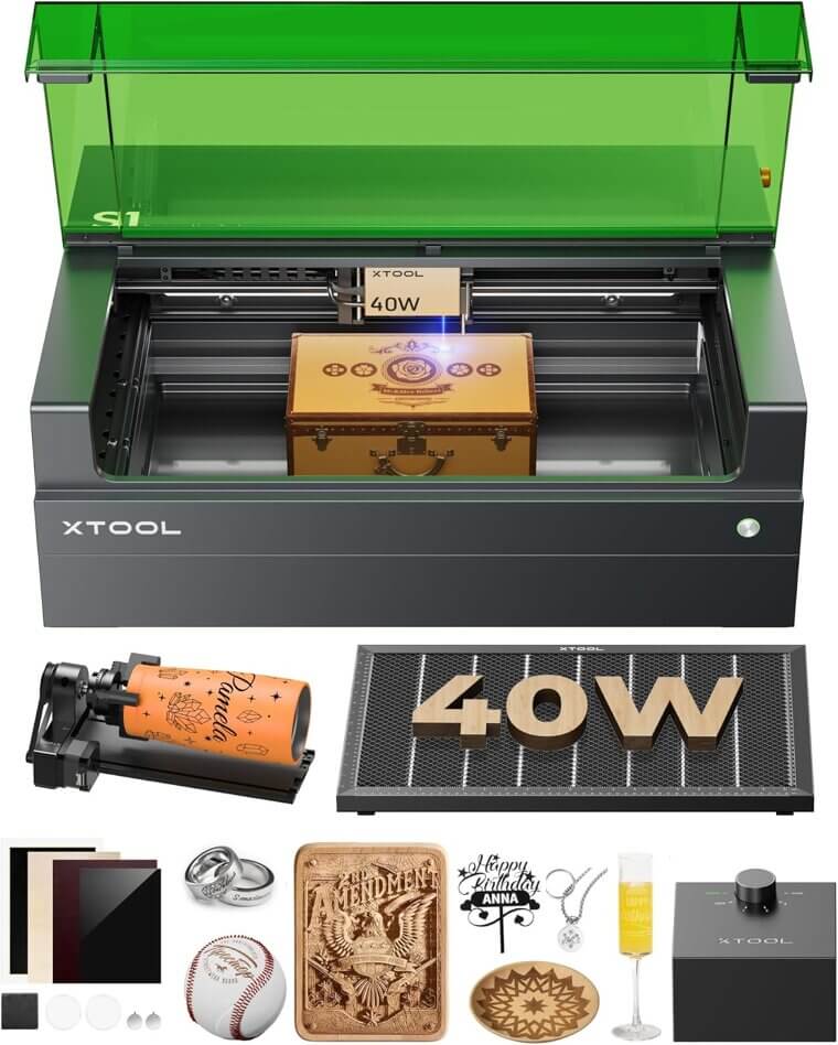 xTool S1 Laser Cutter - Perfect for Tumblers & More - Don’t Miss the 12% Discount!