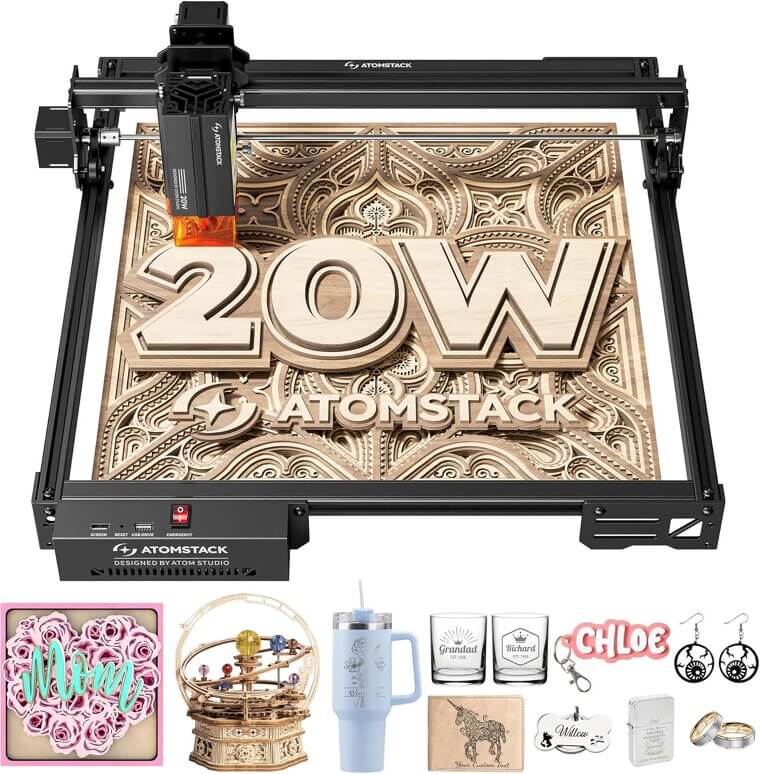 ATOMSTACK Laser Engraver - Precision & Versatility for Creative Projects 