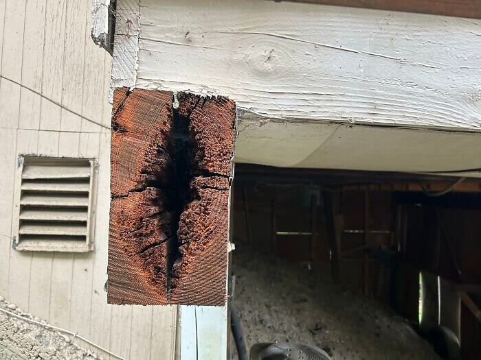 No, Rotten Wood Beams Aren't Good