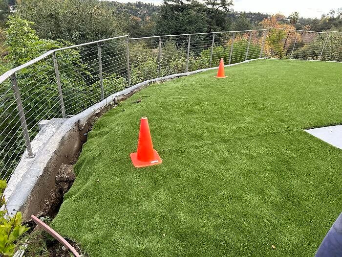 The Grass and the Wall Were Once Flush