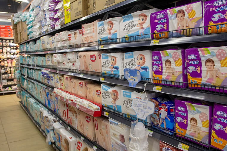 Diapers and Baby Wipes