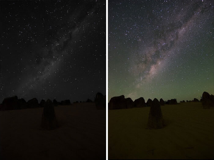 The Milky Way: What You See with Naked Eye vs. What Comes Out of the Camera